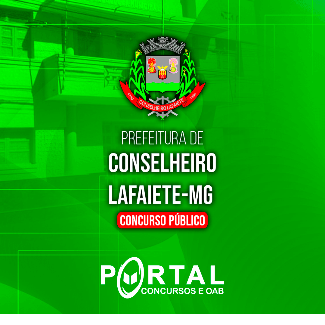 PREFEITURA DE CONSELHEIRO LAFAIETE/MG (PÓS-EDITAL)- CURSOS