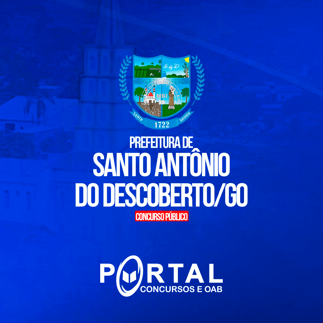 PREFEITURA DE SANTO ANTÔNIO DO DESCOBERTO (PRÉ EDITAL) CURSOS